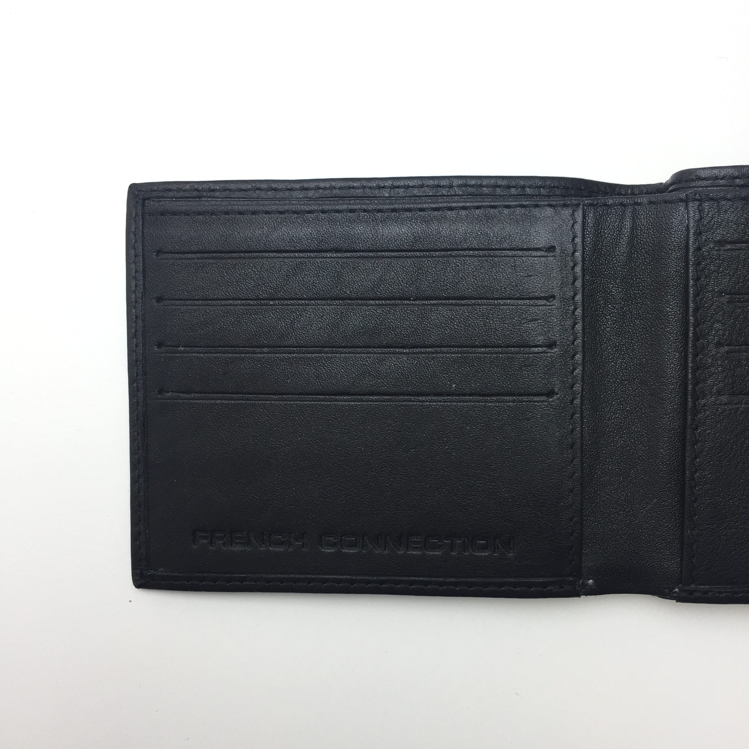 FRENCH CONNECTION – LEATHER WALLET (TR3ZI) – BLACK | Stylianou